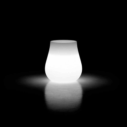 Außen Vase mit leuchtendem Design aus Polyethylen Made in Italy - Monita Viadurini