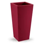 Quadratische Outdoor-Vase aus farbigem Polyethylen Made in Italy - Marilard Viadurini