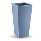 Quadratische Outdoor-Vase aus farbigem Polyethylen Made in Italy - Marilard Viadurini