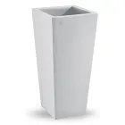 Quadratische Outdoor-Vase aus farbigem Polyethylen Made in Italy - Marilard Viadurini