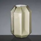 Indoor-Vase aus poliertem Glas, handgefertigt in Italien - Flock Viadurini