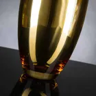 Indoor-Vase aus mundgeblasenem Glas Gold-Finish Handgefertigt in Italien - Taka Viadurini