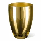 Indoor-Vase aus mundgeblasenem Glas Gold-Finish Handgefertigt in Italien - Taka Viadurini
