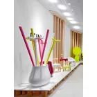 Dekorative Design Drop Vase aus Polyethylen Made in Italy - Monita Viadurini