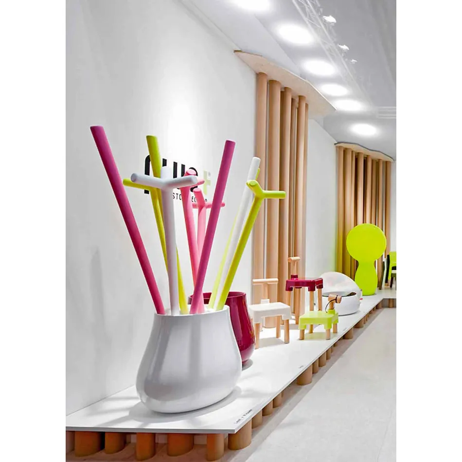 Dekorative Design Drop Vase aus Polyethylen Made in Italy - Monita Viadurini