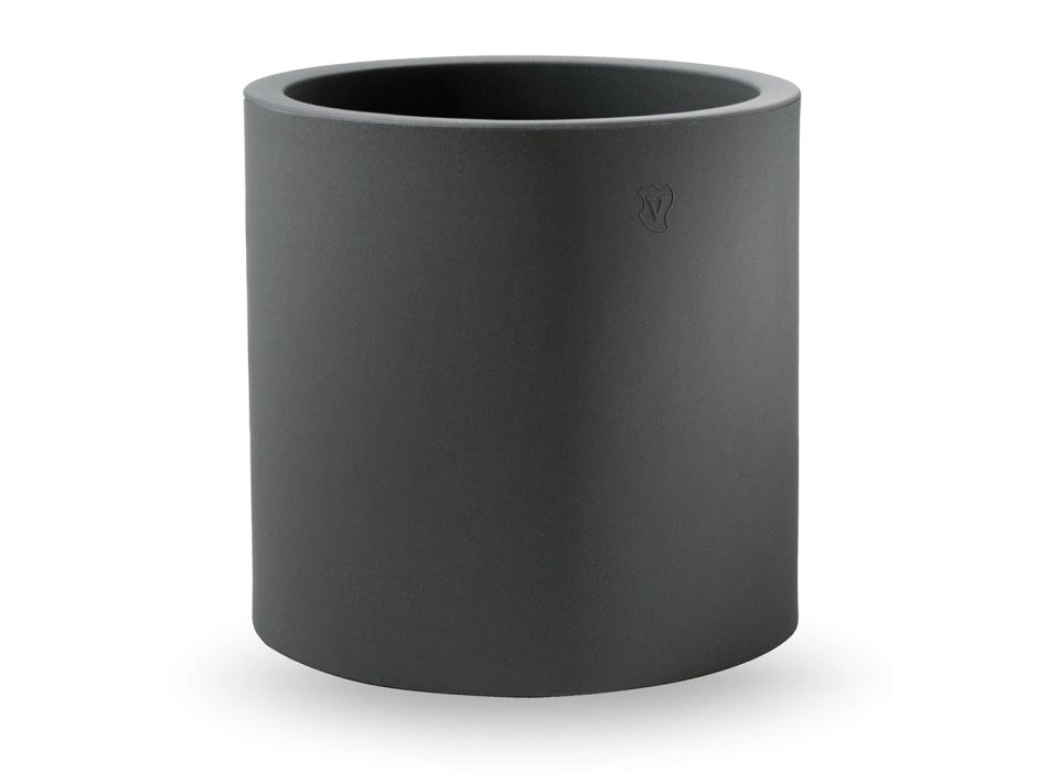 Dekorative Vase in zylindrischer Form aus Polyethylen Made in Italy - Tonello Viadurini
