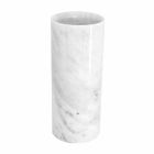 Weiße Carrara Marmor dekorative Vase Made in Italy Design - Nevea Viadurini