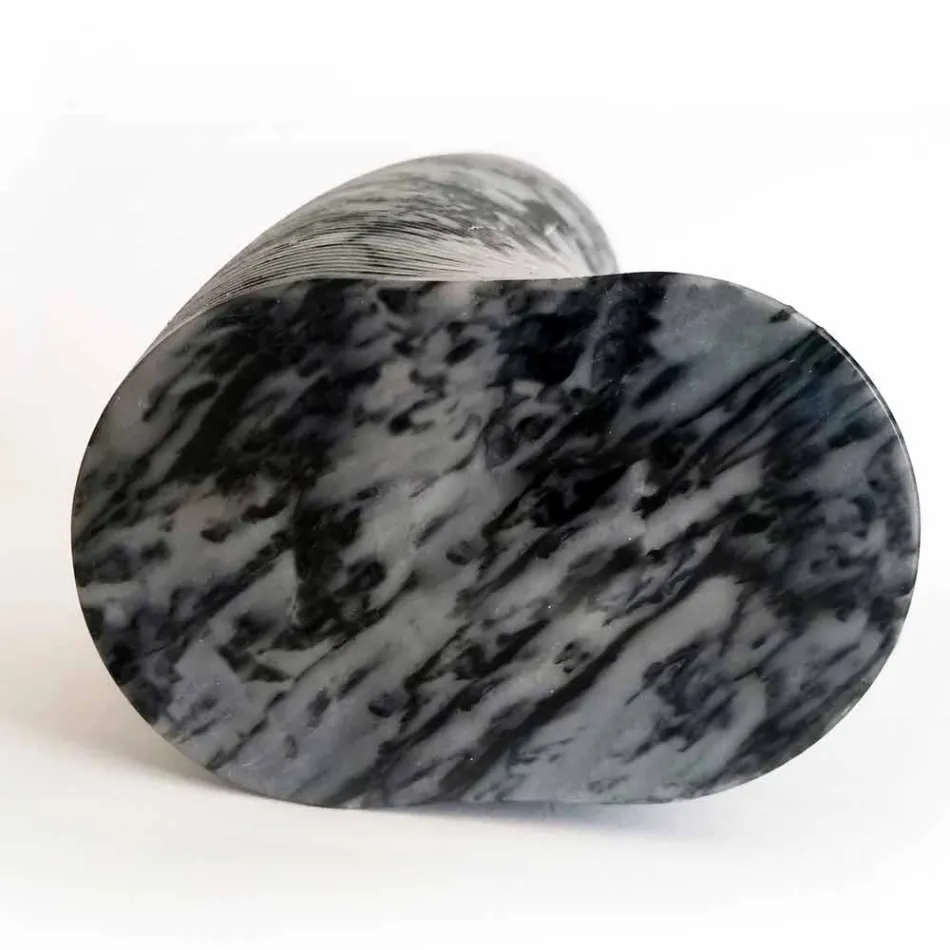 Moderne dekorative Vase aus Bardiglio Fiorito Marmor Made in Italy - Dido Viadurini