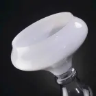 Moderne dekorative Vase aus weißem und transparentem Glas Made in Italy - Vulcano Viadurini