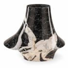 Elegante Indoor-Vase aus weißem und schwarzem Marmor Made in Italy - Original Viadurini