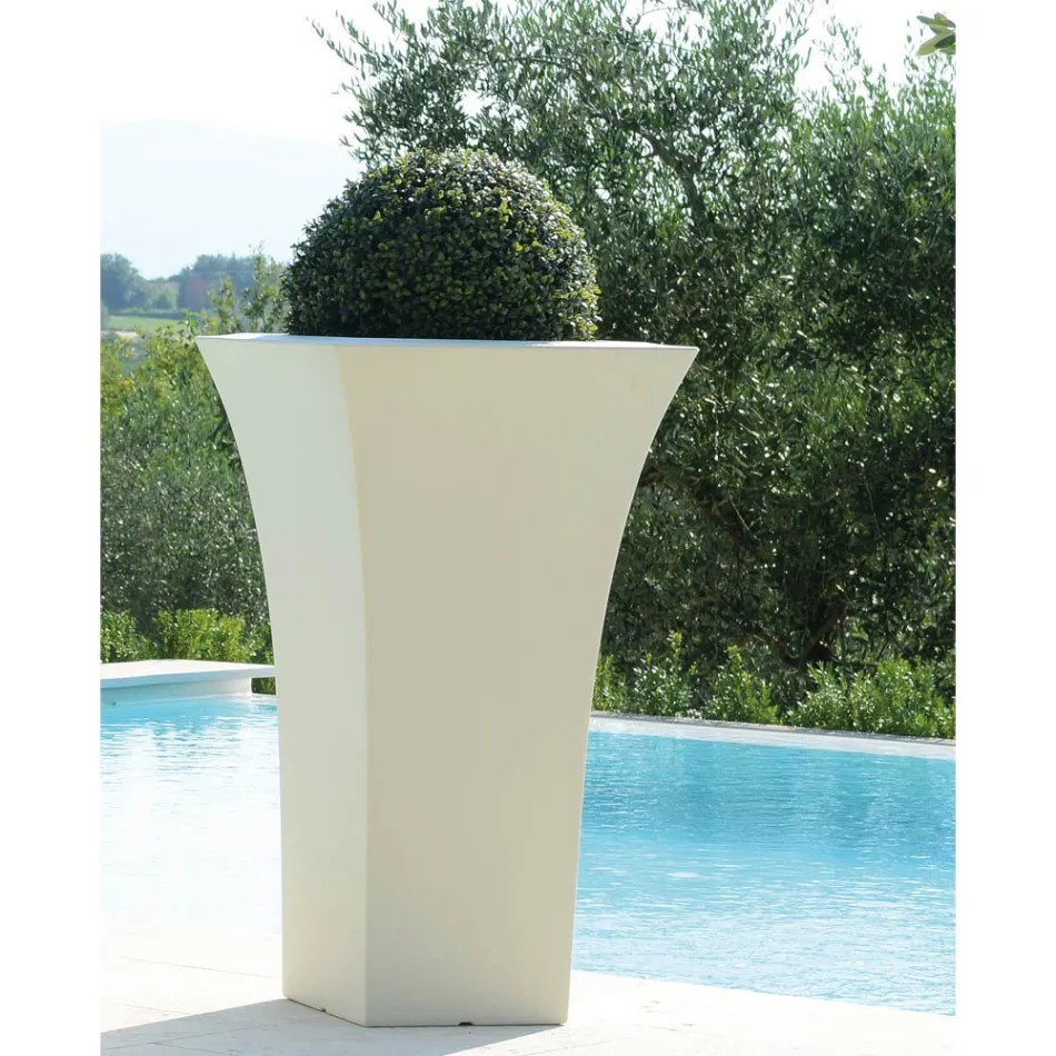 Gartenblumentopf aus farbigem Polyethylen Made in Italy - Tremont Viadurini