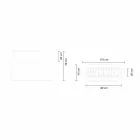 Pflanzgefäßvase aus leuchtendem Kunststoff, Design in 3 Größen - Pandora von Myyour Viadurini