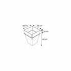 Freistehende Vase aus Glas und austauschbaren Paneelen 3 Dimensionen - Ghenna Viadurini