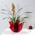 Pina rot Indoor / Outdoor Mehrzweck-Vase, modernes Design in Italien hergestellt