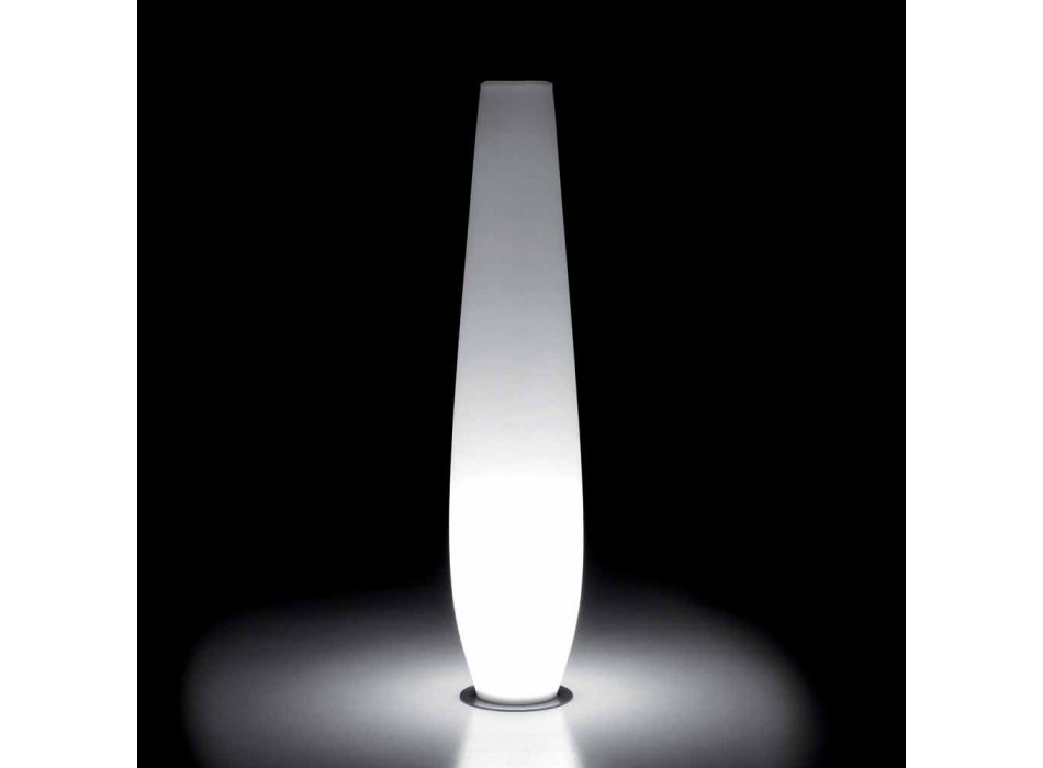 Außenleuchtvase mit LED-Licht aus Polyethylen Made in Italy - Nadai Viadurini