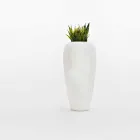 Helle Outdoor-Vase aus modernem Design Polyethylen - Haut von Myyour Viadurini