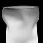 Helle Outdoor-Vase aus undurchsichtigem Polyethylen Made in Italy - Proud Viadurini