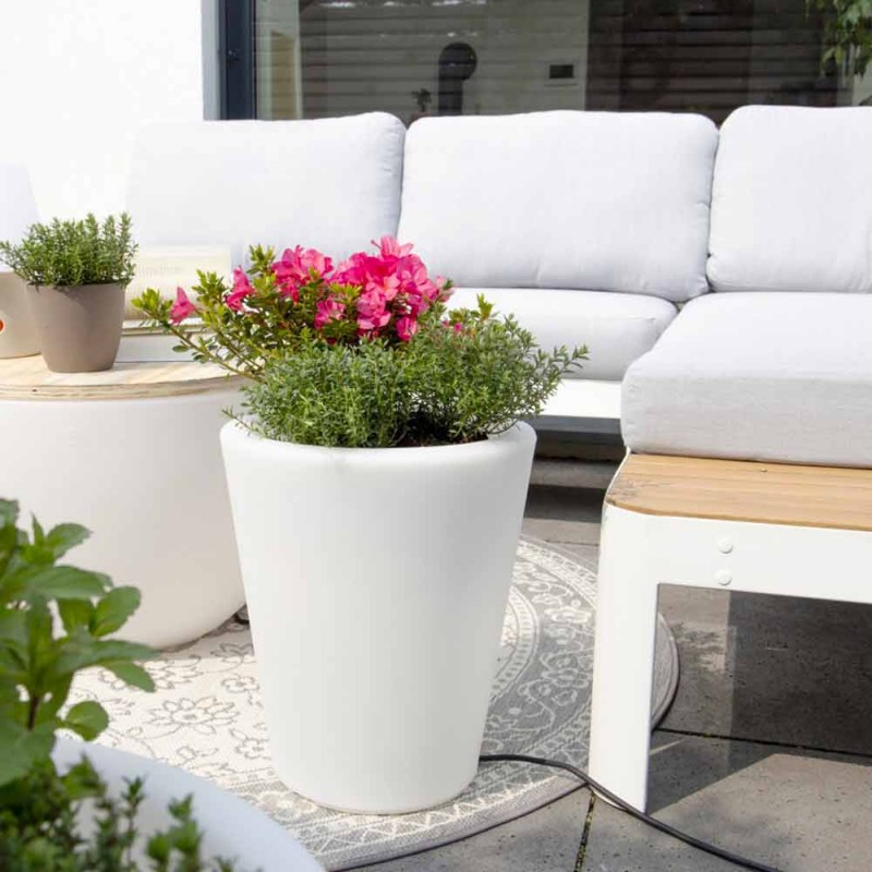 helle vase fur aussen und innenraume in farbenfrohem modernem design