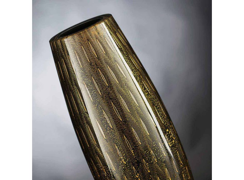 Farbige Ziervase aus geblasenem Muranoglas Made in Italy - Asper Viadurini