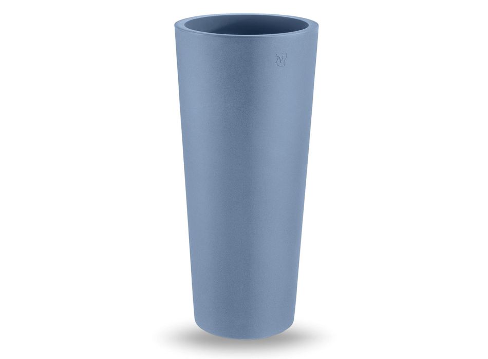 Runde Outdoor-Vase aus farbigem Polyethylen Made in Italy - Nippon Viadurini