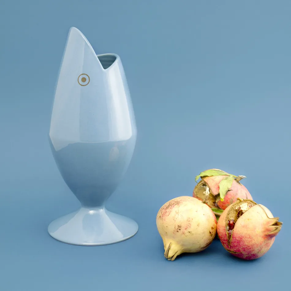 Keramik-Blumenvase, handgefertigt in Italien – Thunfisch Viadurini