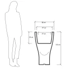 Runder farbiger Gartentopf aus Polyethylen Made in Italy - Tremont Viadurini