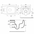 Weiße Keramikvase aus modernem Design, Gaiola, hergestellt in Italien Viadurini