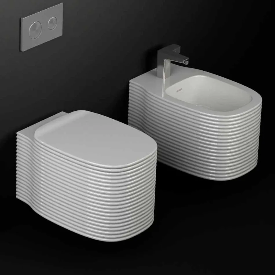 Hängende Keramikvase in modernem Design made in Italy, Hamlet Viadurini