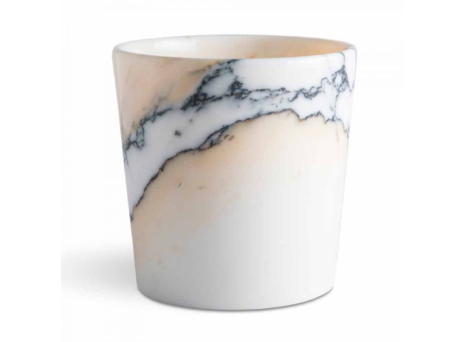 Abgerundete Vase aus Paonazzo-Marmor Hergestellt in Italien, 5 Stück - Murlino Viadurini