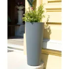 Runde Fluofarbene Gartenvase mit Licht Made in Italy - Avanas Viadurini