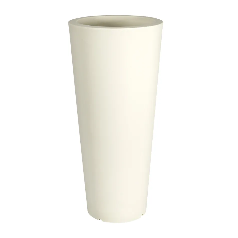 Runde Fluofarbene Gartenvase mit Licht Made in Italy - Avanas Viadurini