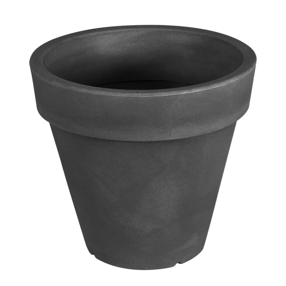 Runde farbige Gartenvase oder mit Beleuchtung Made in Italy - Avanas Viadurini