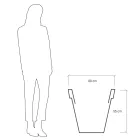 Runde farbige Gartenvase oder mit Beleuchtung Made in Italy - Avanas Viadurini