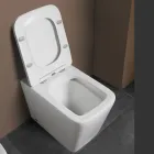 Boden-WC mit sanft schließendem Keramiksitz und modernem Design – Giunco Viadurini