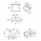 Keramische Bodenvase mit Kassette Made in Italy - Marwa Viadurini