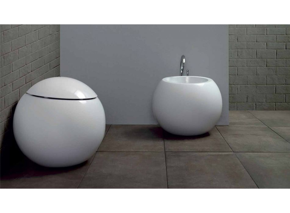 Vase Design WC Jar Hergestellt in Italien in Keramik Fanna Viadurini