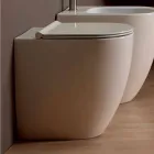 Modernes Design weiß Keramik WC Schüssel Shine Square H50 Randlos Viadurini