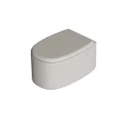 Wandhängende Toilettenschüssel aus Keramik in verschiedenen Farben Made in Italy - Mädchen Viadurini