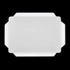 Elegantes Küchentablett aus weißem Corian Rechteckiges Schneidebrett - Ivanova Viadurini