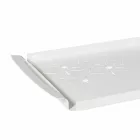 Serviertablett mit Blumen in Weiß, Blau oder Schlammeisen - Marken Viadurini