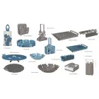 Serviertablett mit Blumen aus handgefertigtem Eisen Made in Italy - Marken Viadurini