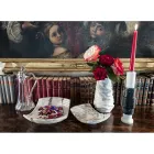 Gebogenes dekoratives Tablett aus Arabescato-Marmor Made in Italy - Clifton Viadurini