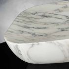 Design-Tablett aus weißem Carrara-Marmor Arabescato Made in Italy - Rock Viadurini