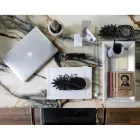 Rechteckiges Tablett aus weißem Carrara-Marmor Made in Italy - Vassili Viadurini