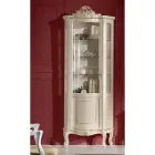 Wohnzimmer Vitrine aus Holz mit 1 Luxustür Made in Italy - Leonor Viadurini