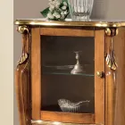 Wohnzimmervitrine mit 1 Glastür und 3 Schubladen Made in Italy - London Viadurini