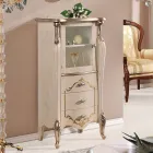 Wohnzimmervitrine mit 1 Glastür und 3 Schubladen Made in Italy - London Viadurini