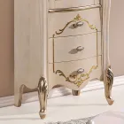 Wohnzimmervitrine mit 1 Glastür und 3 Schubladen Made in Italy - London Viadurini