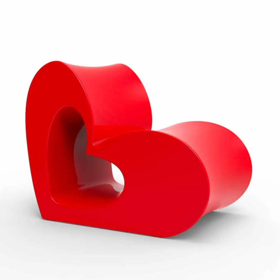 Vondom Agatha moderner Design-Außensessel aus farbigem Polyethylen Viadurini