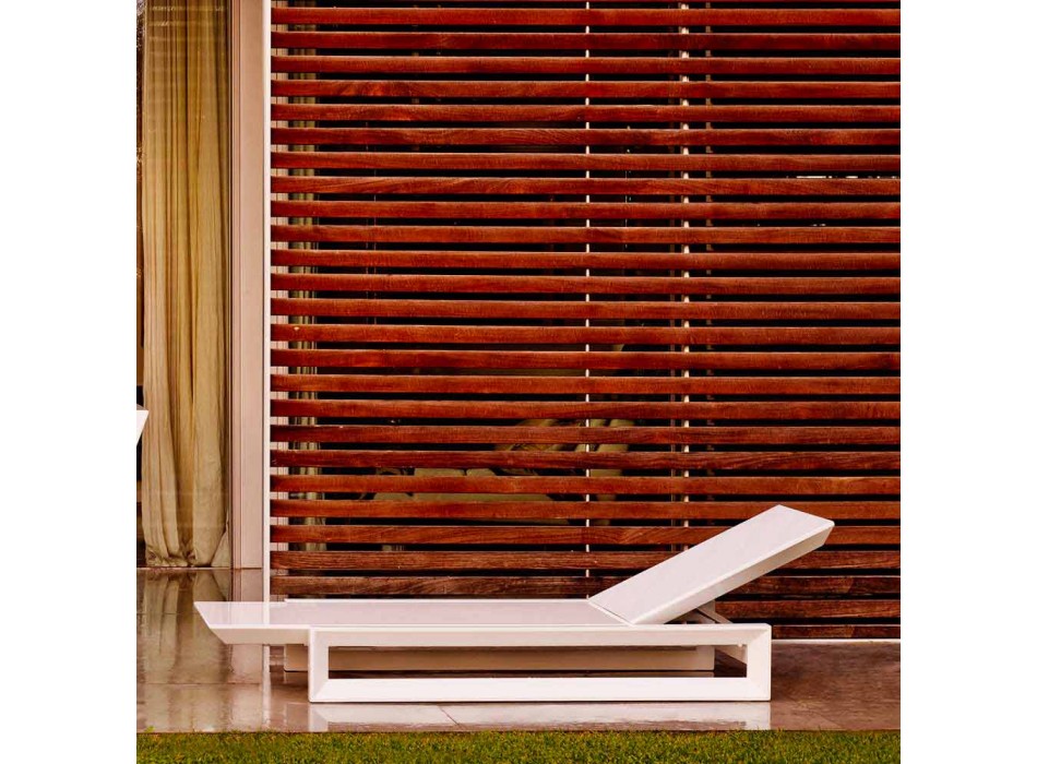 Vondom Rahmen Design Gartenbett aus weißem Polyethylen Viadurini